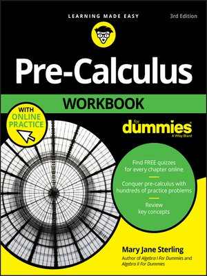 cover image of Pre-Calculus Workbook For Dummies